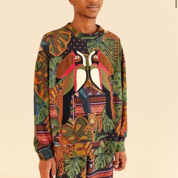 Farm Rio Frescor Tropical Toucan sweatshirt - Picture 2 of 6